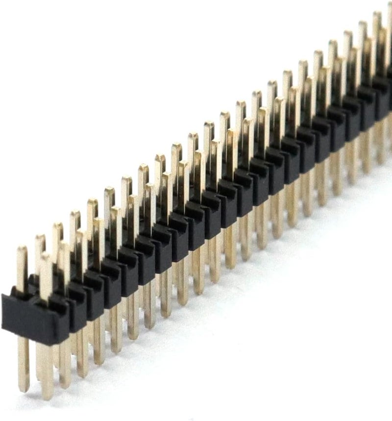 Dahszhi Double Straight Row Pin Header Strip 50Pin 1.27mm Pitch Connector Kit PCB Pin Strip - Image 4